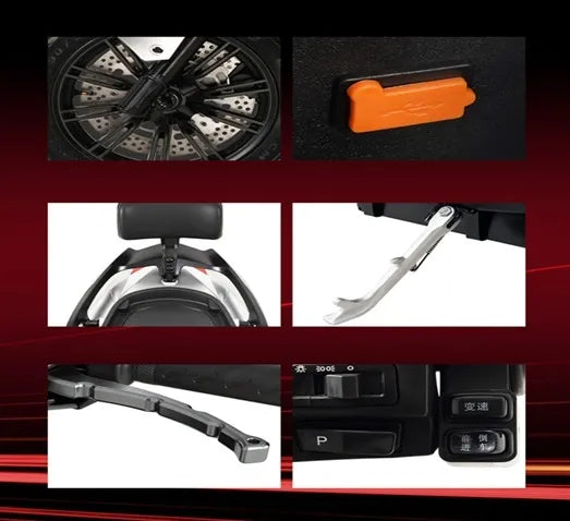 Scuter Electric Nmoto X1 cu Motor Bosch 2020W – Viteză Max. 45 km/h, Autonomie 75 km, Portbagaj Detașabil, Albastru Închis, Carte RAR (C.I.V) + CADOU Tricou N-Moto